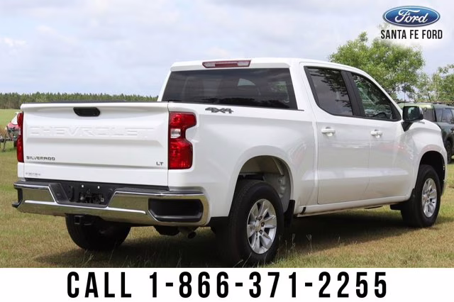 2025 Summit White Chevrolet Silverado 1500 LT 4X4 Truck