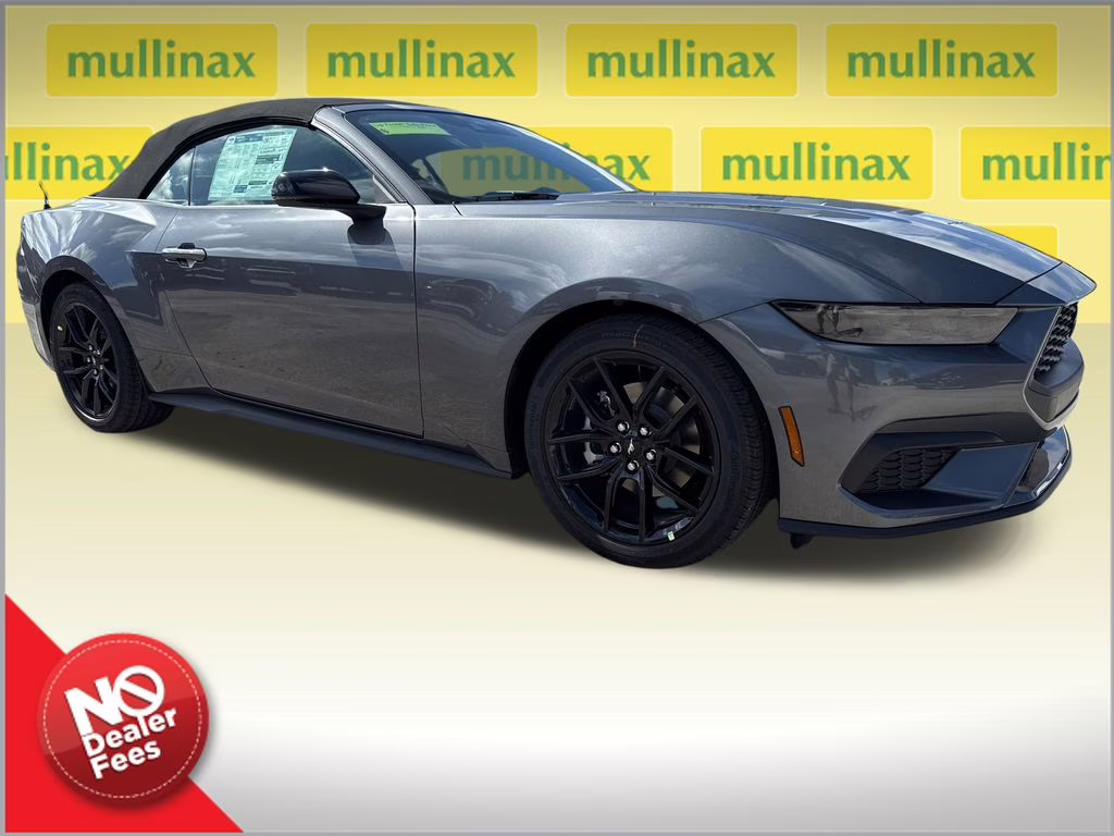 2025 Carbonized Gray Metallic Ford Mustang EcoBoost Premium RWD Convertible