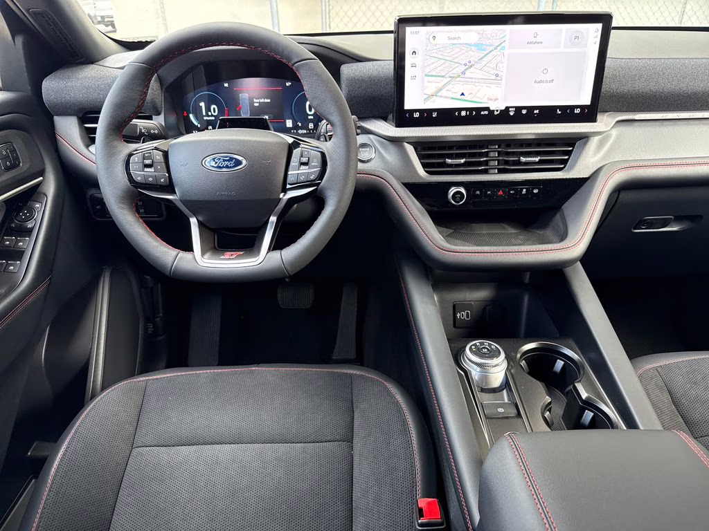 2026 Star White Metallic Tri-Coat Ford Explorer ST RWD SUV