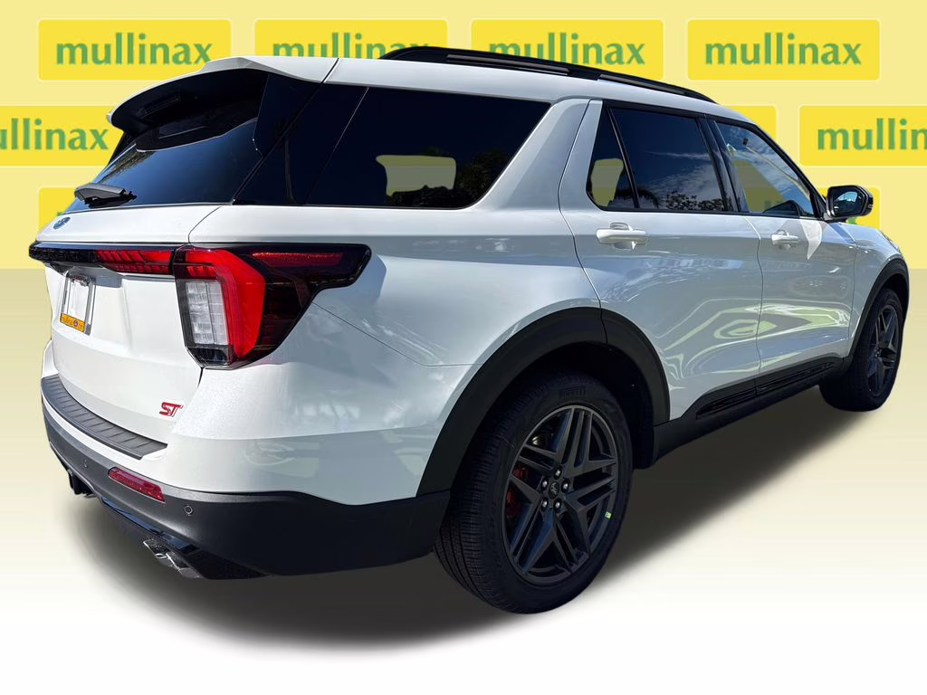 2026 Star White Metallic Tri-Coat Ford Explorer ST RWD SUV