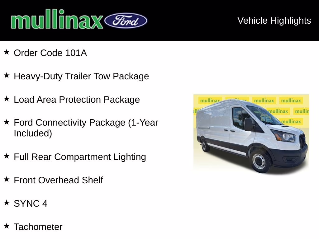 2026 Oxford White Ford Transit-250 Base RWD Van