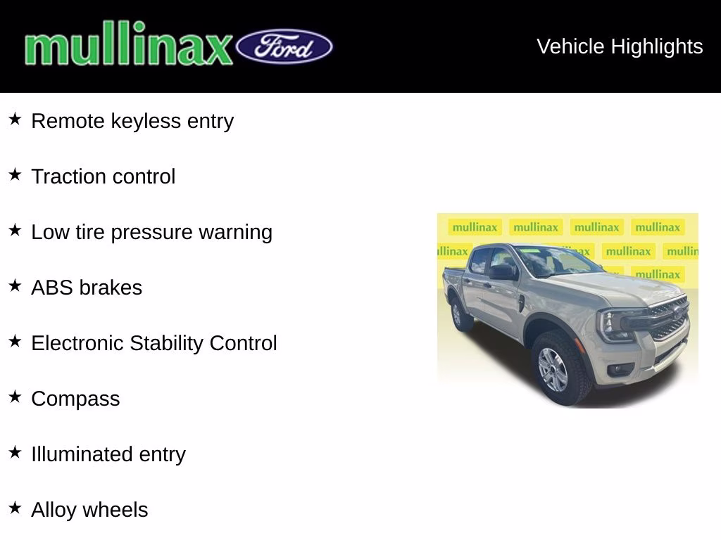 2025 Desert Sand Ford Ranger XL RWD Truck