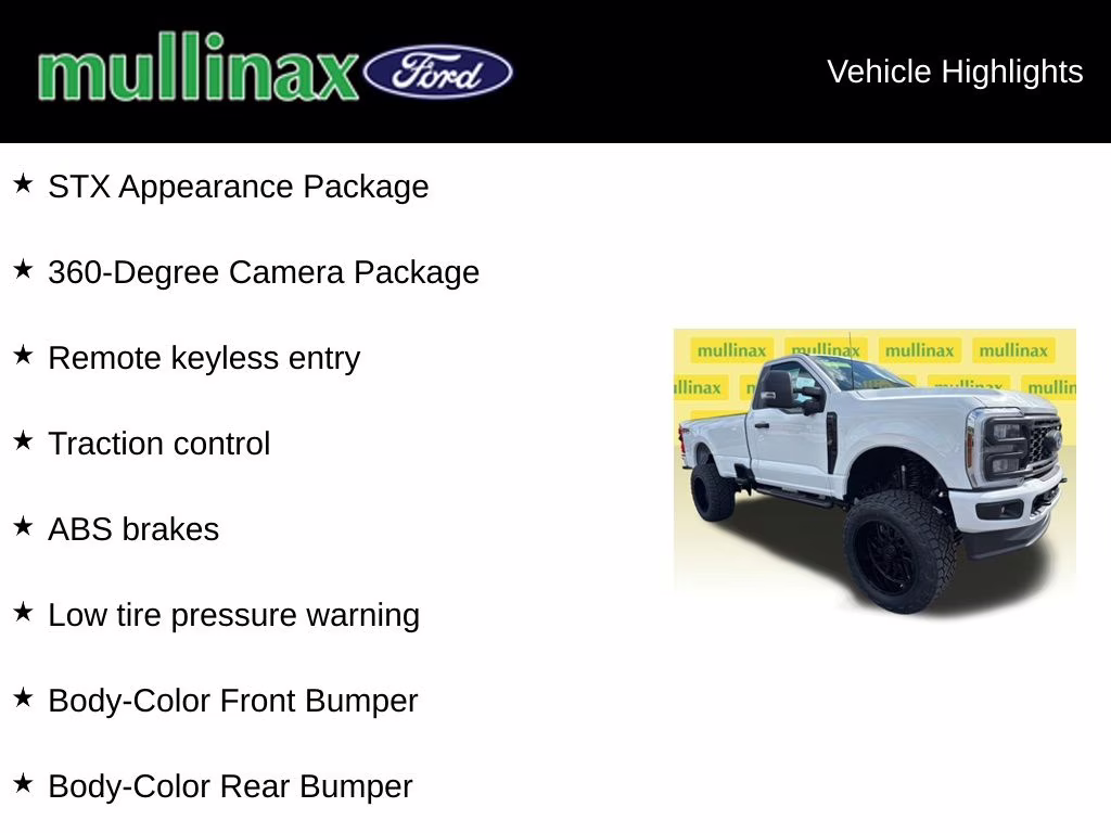 2025 Oxford White Ford Super Duty F-350 SRW STX 4X4 Truck