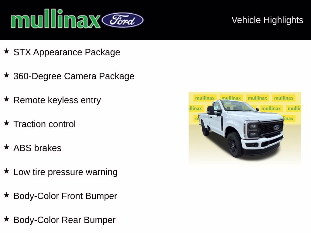 2025 Oxford White Ford Super Duty F-350 SRW STX 4X4 Truck