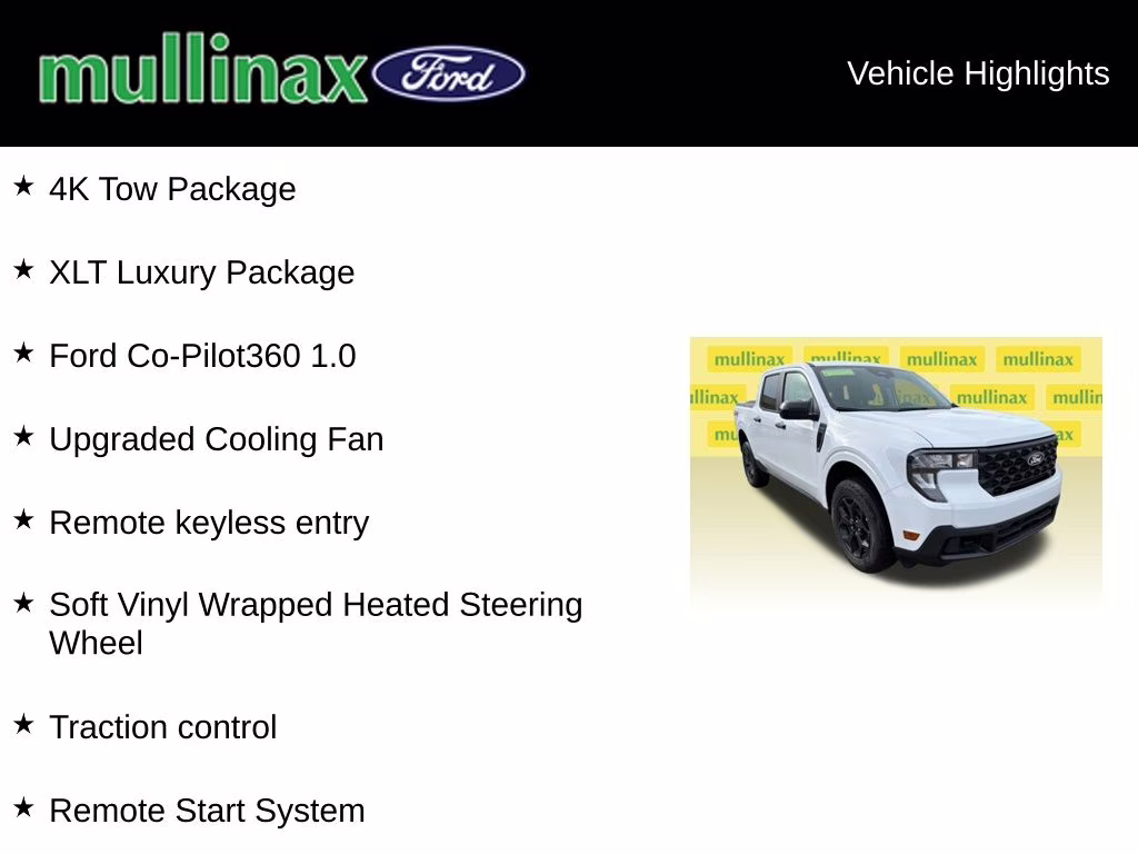 2025 Oxford White Ford Maverick XLT AWD Truck