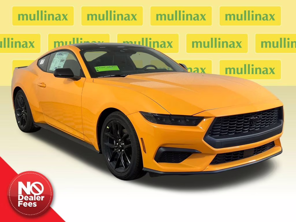 2026 Orange Ford Mustang EcoBoost RWD Coupe