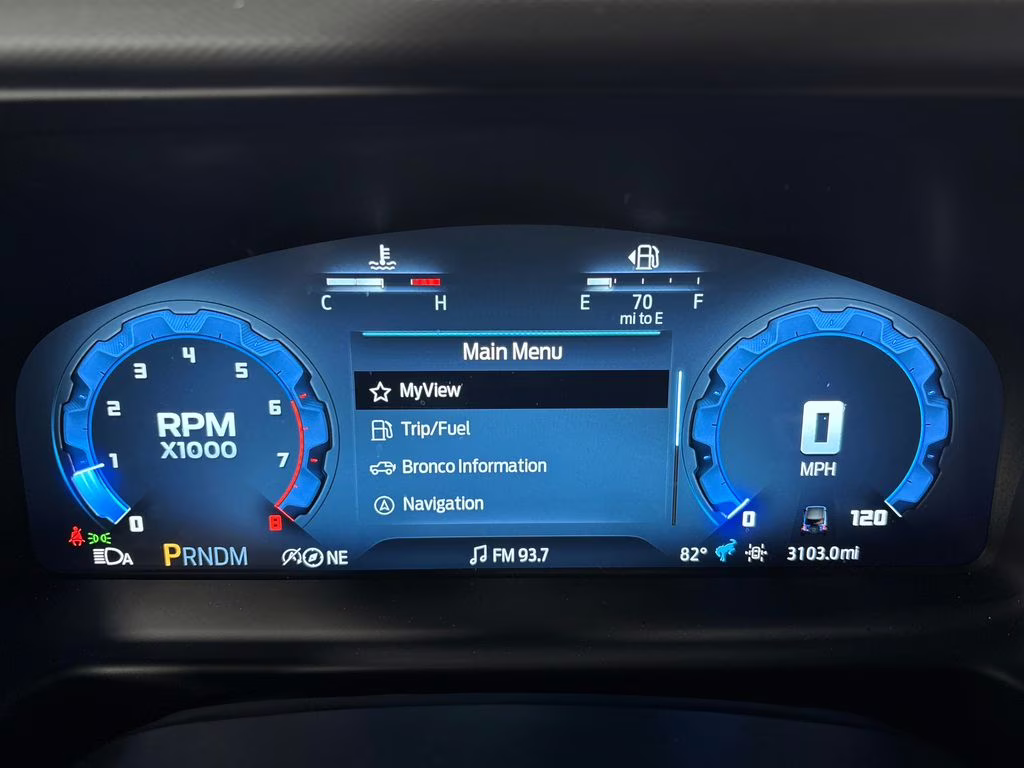 2025 Blue Metallic Ford Bronco Big Bend 4X4 SUV
