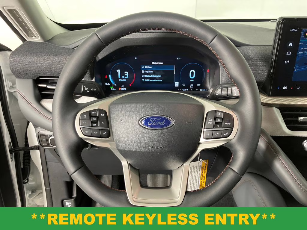 2026 Star White Metallic Tri-Coat Ford Explorer Active RWD SUV