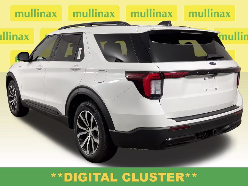2026 Star White Metallic Tri-Coat Ford Explorer ST-Line RWD SUV