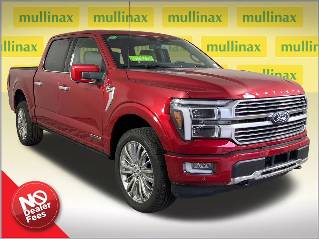 2025 Rapid Red Metallic Tinted Clearcoat Ford F-150 Platinum 4X4 Truck