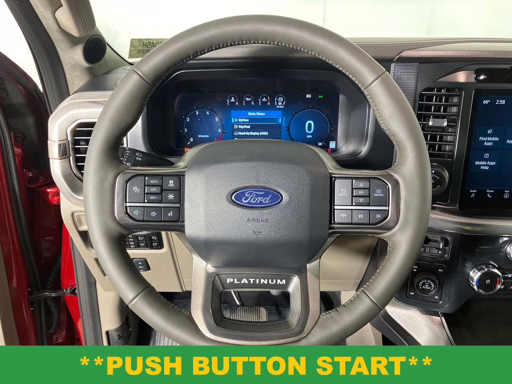 2025 Rapid Red Metallic Tinted Clearcoat Ford F-150 Platinum 4X4 Truck