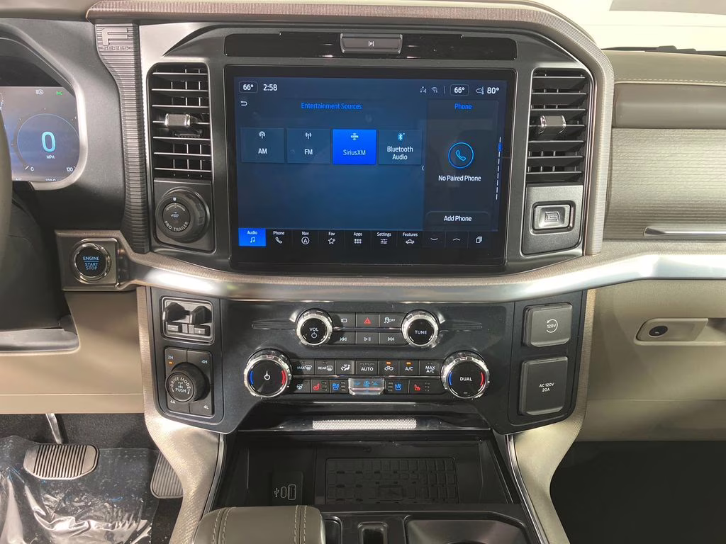 2025 Rapid Red Metallic Tinted Clearcoat Ford F-150 Platinum 4X4 Truck