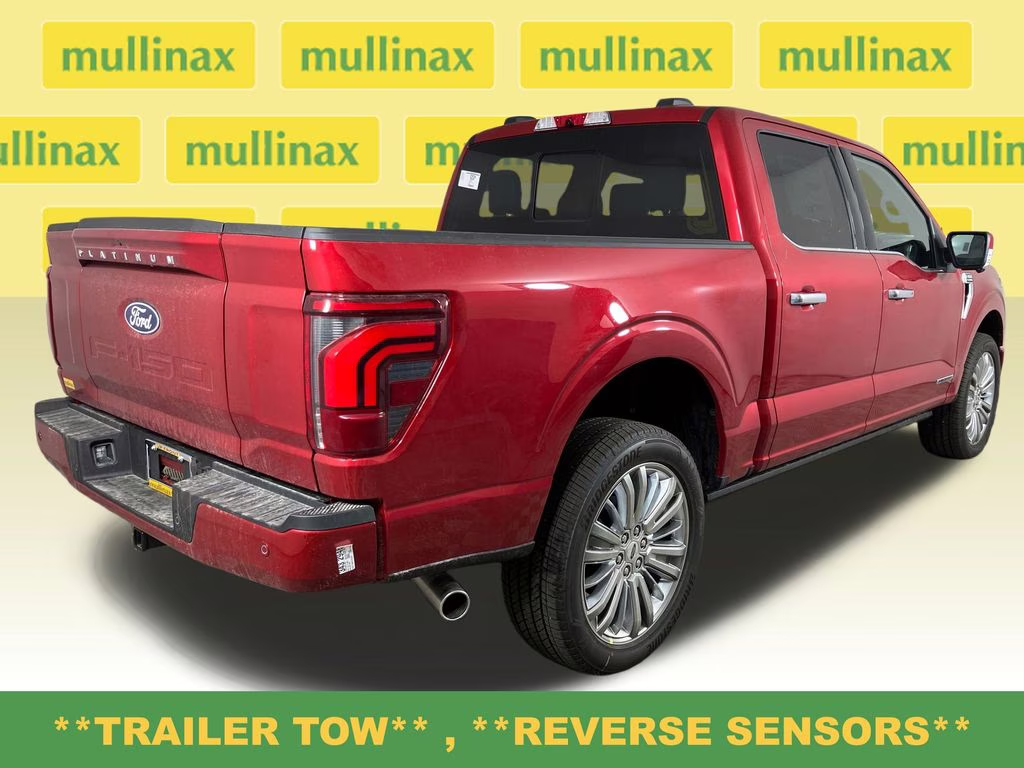 2025 Rapid Red Metallic Tinted Clearcoat Ford F-150 Platinum 4X4 Truck