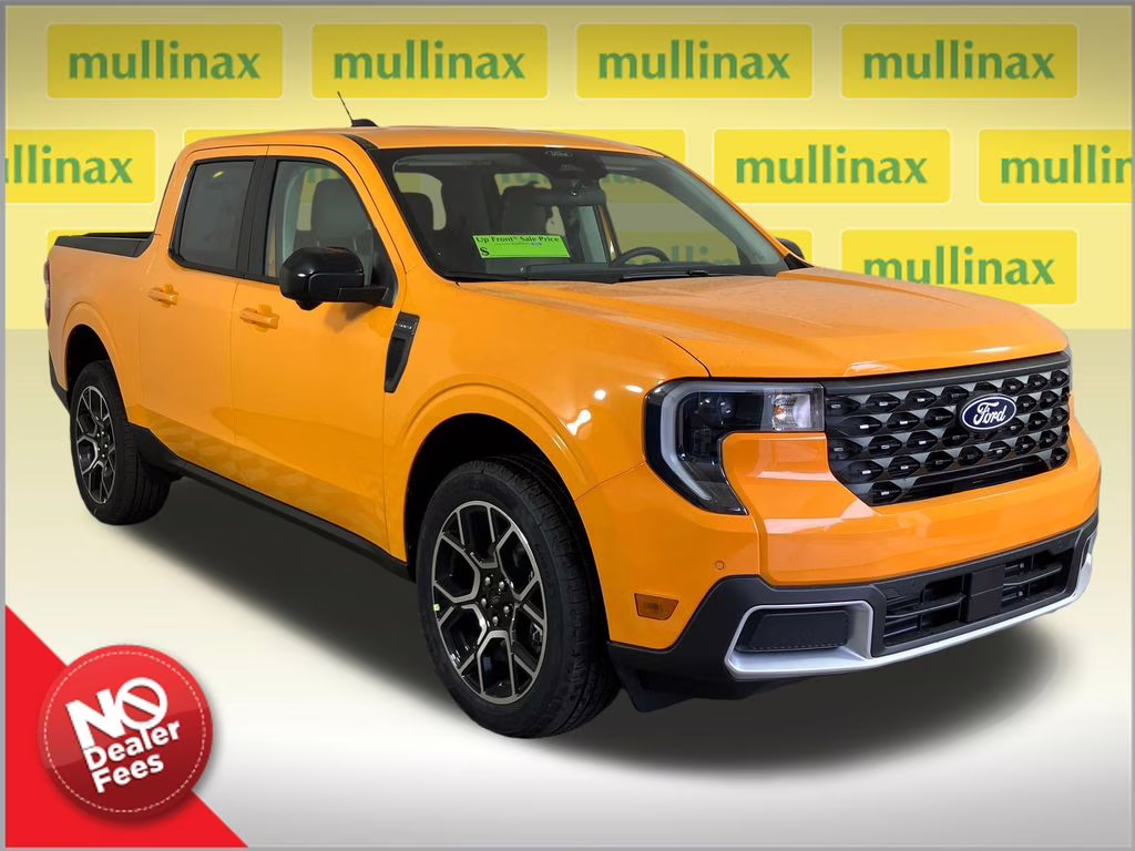 2026 Orange Fury Metallic Tri-Coat Ford Maverick Lariat AWD Truck