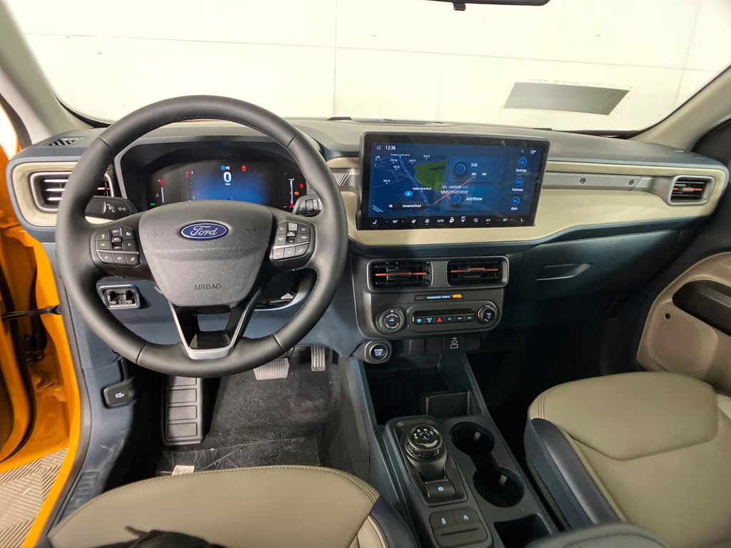 2026 Orange Fury Metallic Tri-Coat Ford Maverick Lariat AWD Truck