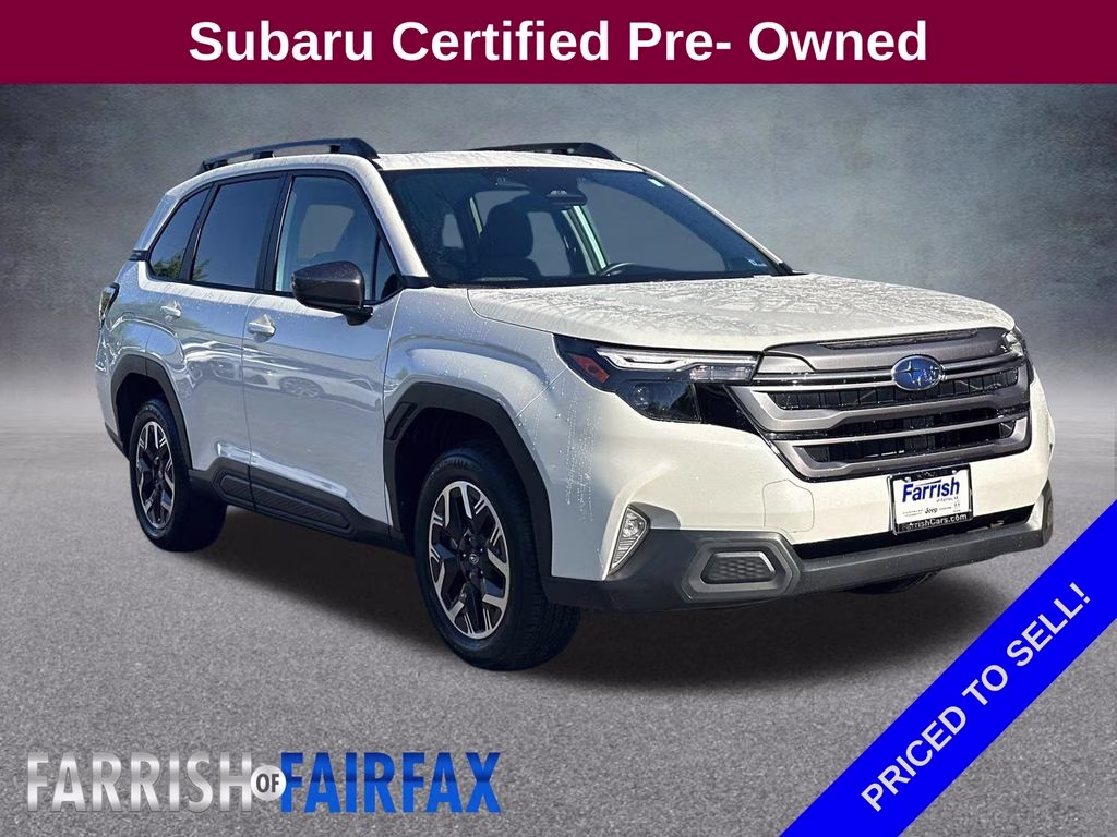 2026 Crystal White Pearl Subaru Forester Premium AWD SUV