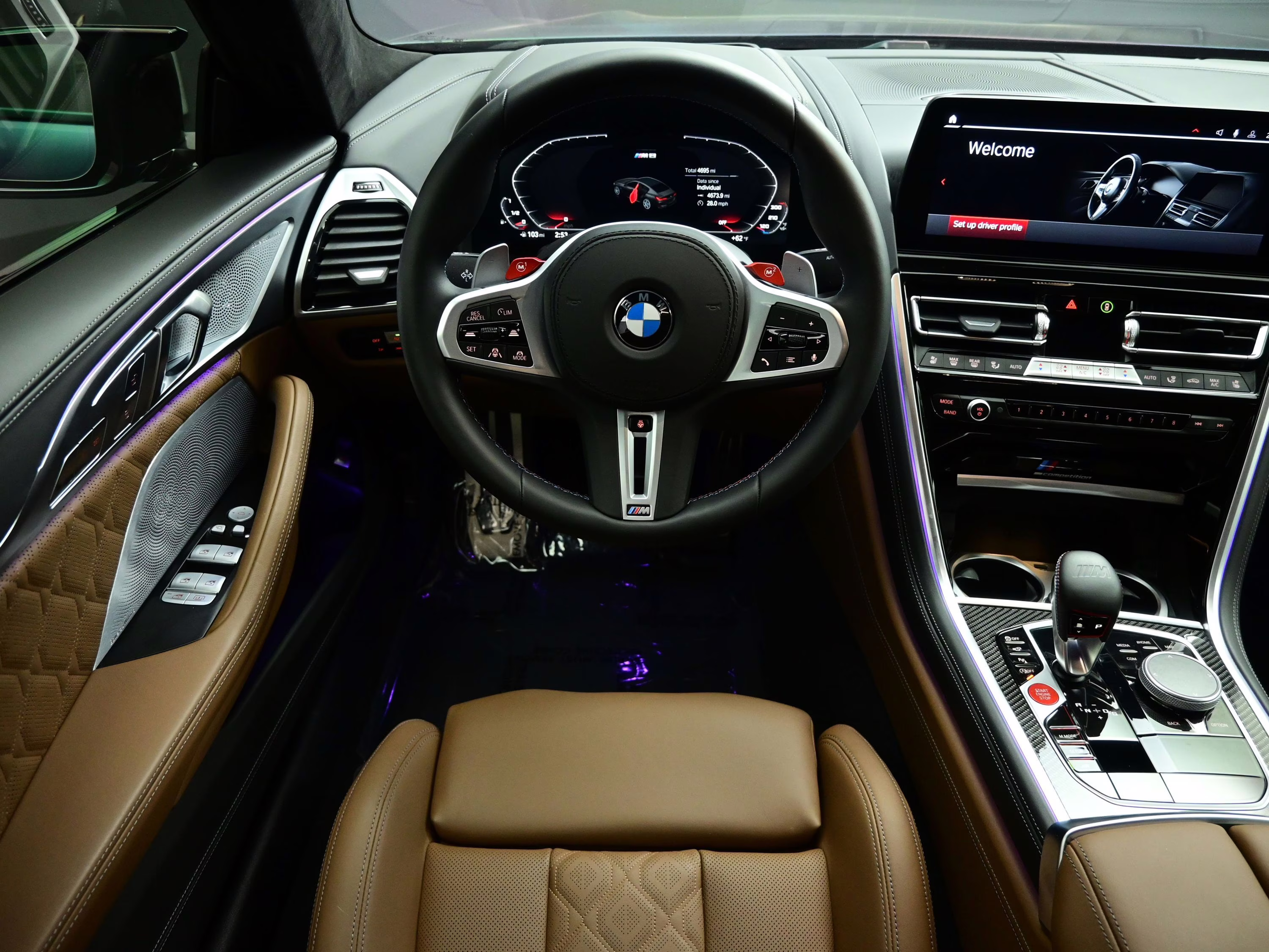 2025 Tanzanite Blue II Metallic BMW M8 Competition AWD Sedan