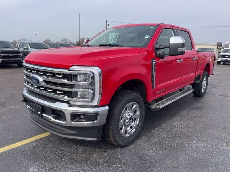 2026 Race Red Ford Super Duty F-250 SRW LARIAT 4X4 Truck