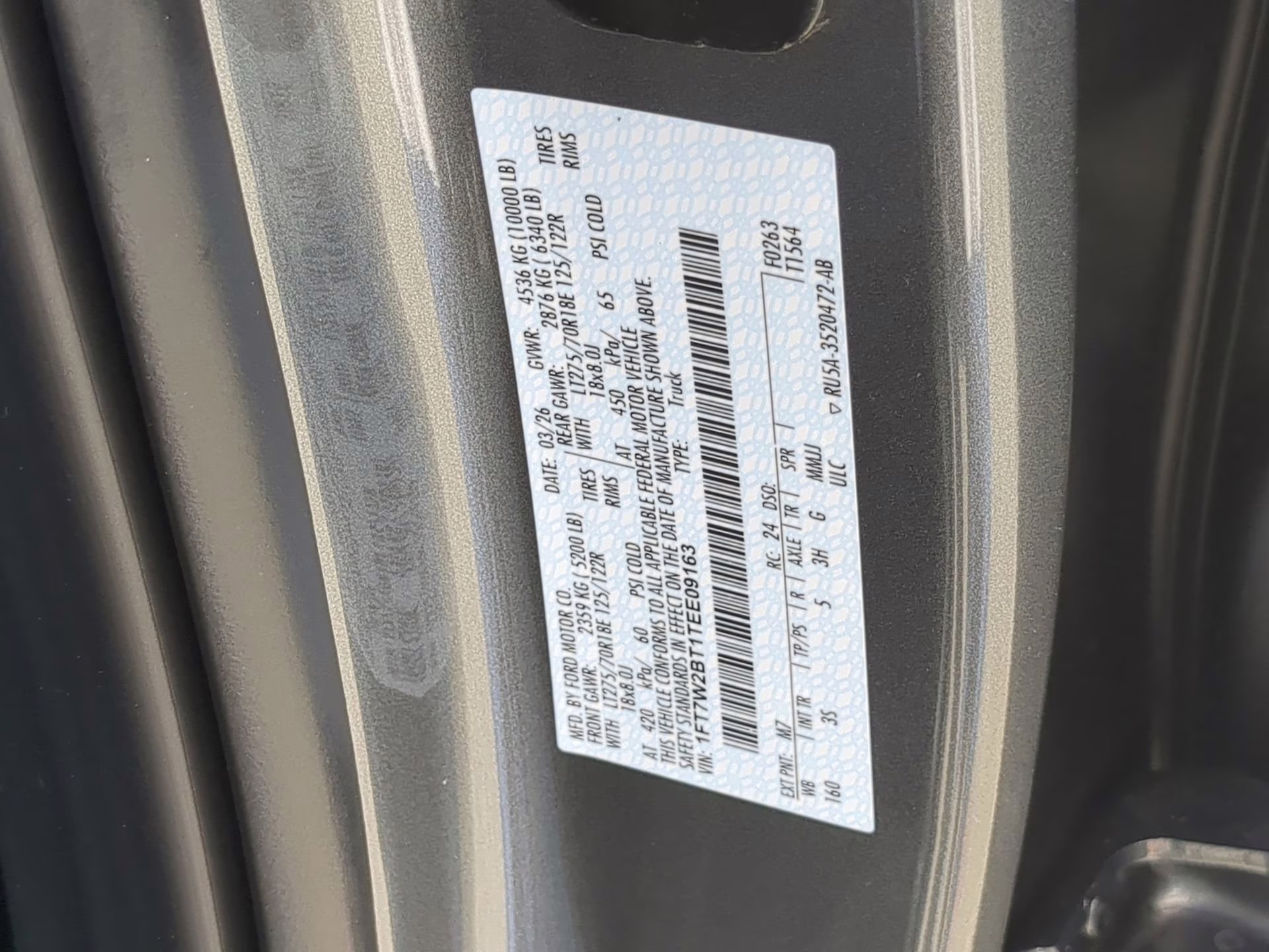 2026 Carbonized Gray Metallic Ford Super Duty F-250 SRW XLT Crew Cab Pickup 4X4 Truck