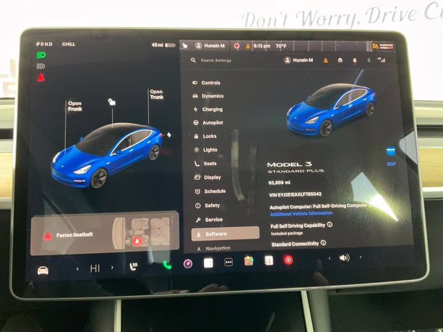 2020 Deep Blue Metallic Tesla Model 3 Standard RWD Sedan