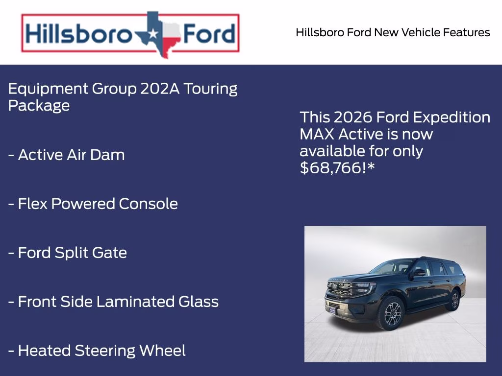 2026 Agate Black Metallic Ford Expedition Max Active RWD SUV