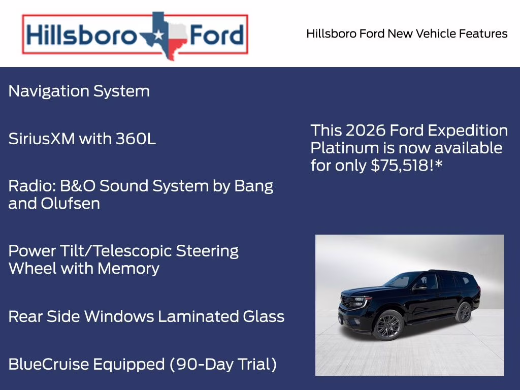 2026 Agate Black Metallic Ford Expedition Platinum 4X4 SUV