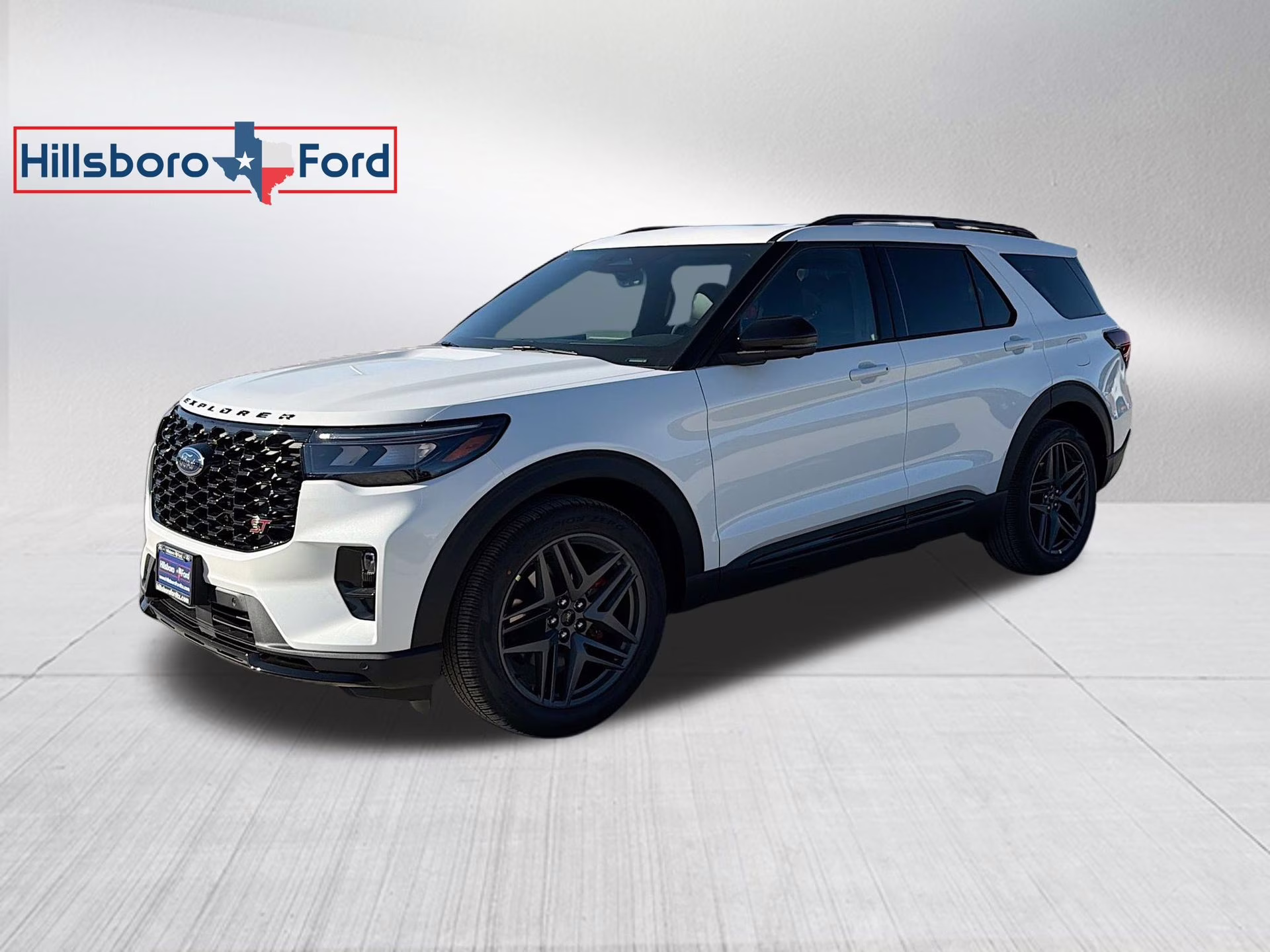 2026 Star White Metallic Tri-Coat Ford Explorer ST 4X4 SUV
