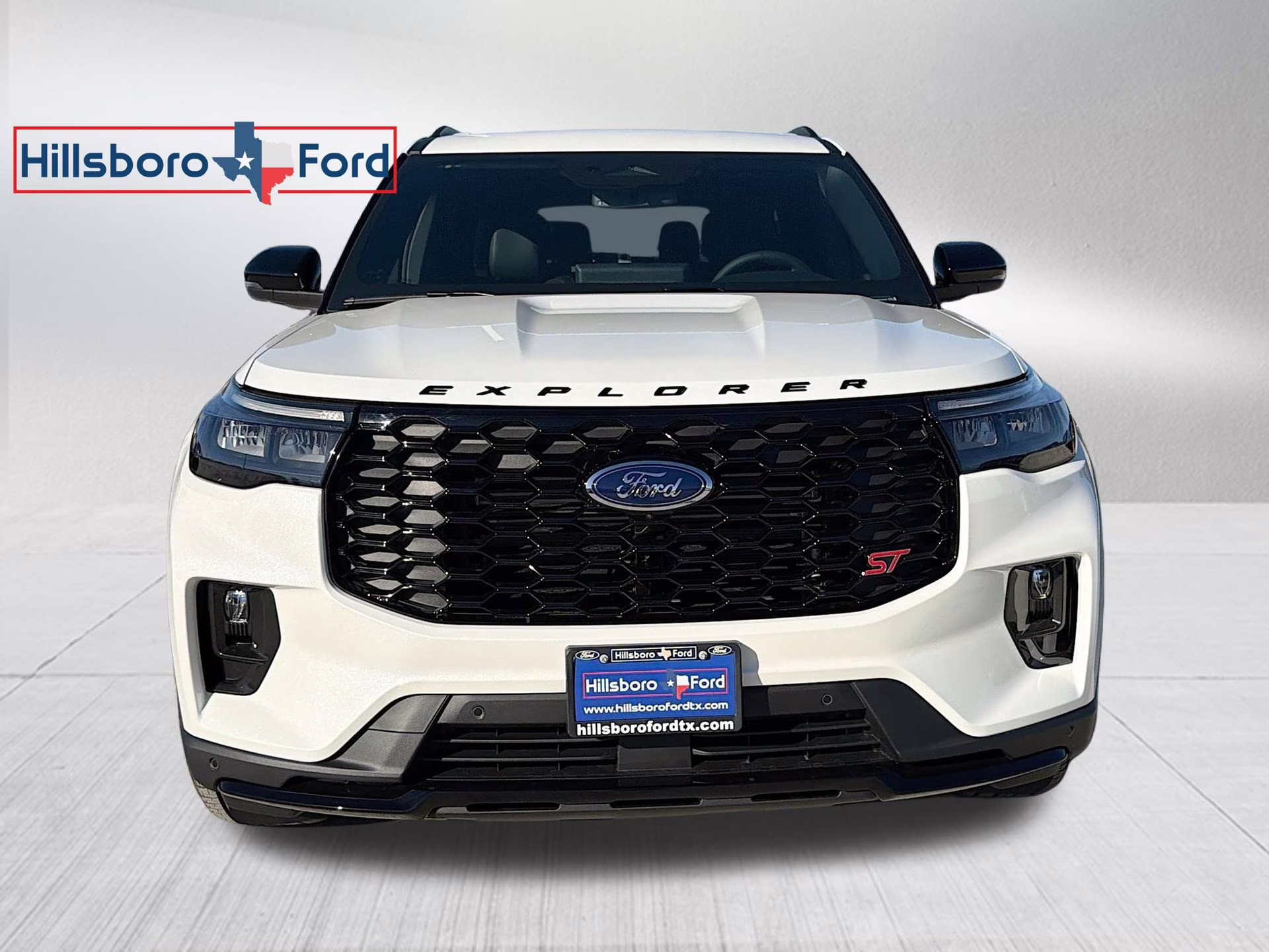 2026 Star White Metallic Tri-Coat Ford Explorer ST 4X4 SUV