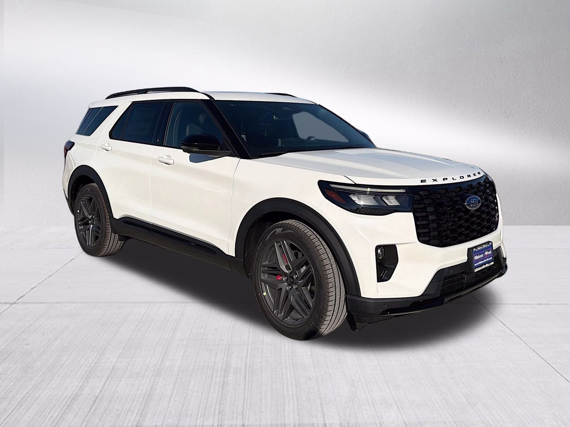 2026 Star White Metallic Tri-Coat Ford Explorer ST 4X4 SUV