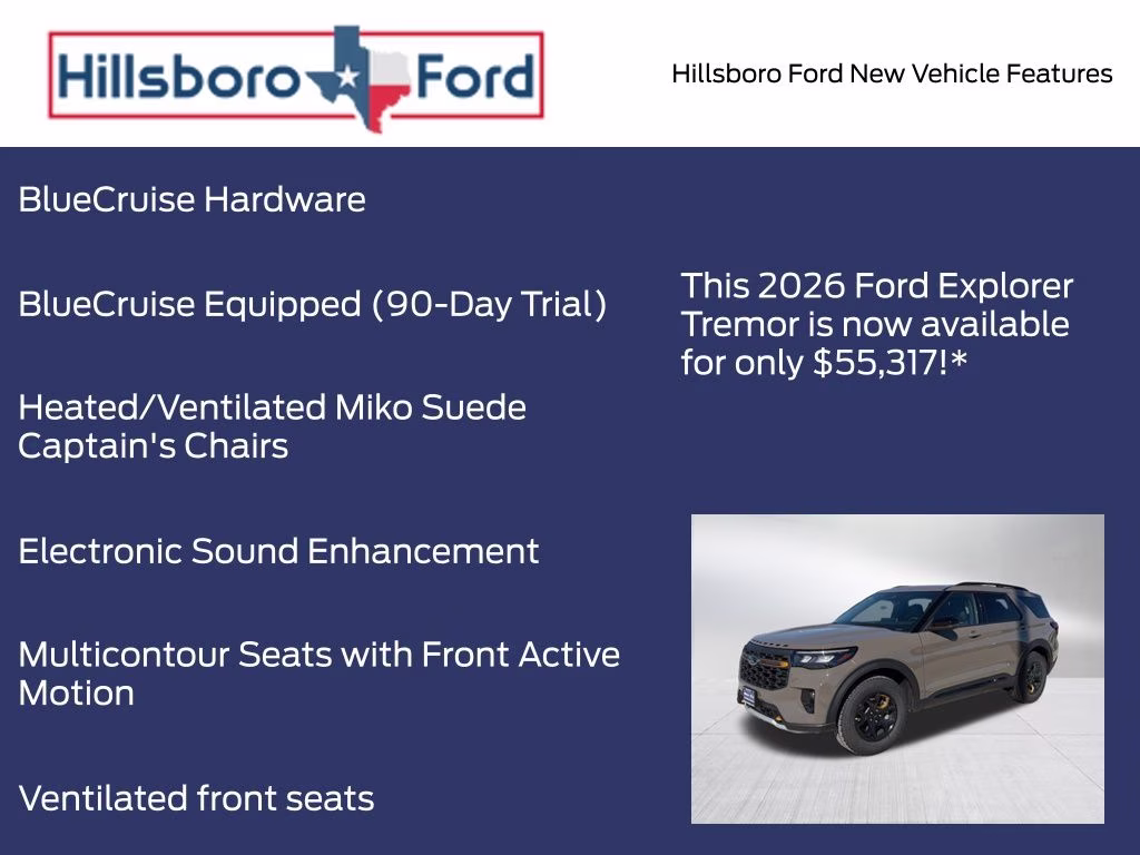 2026 Marsh Gray Ford Explorer Tremor 4X4 SUV