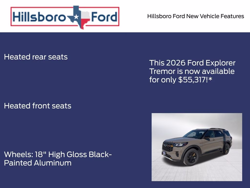 2026 Marsh Gray Ford Explorer Tremor 4X4 SUV