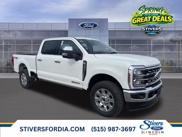 2026 Star White Metallic Tri-Coat Ford Super Duty F-250 SRW Lariat 4X4 Truck