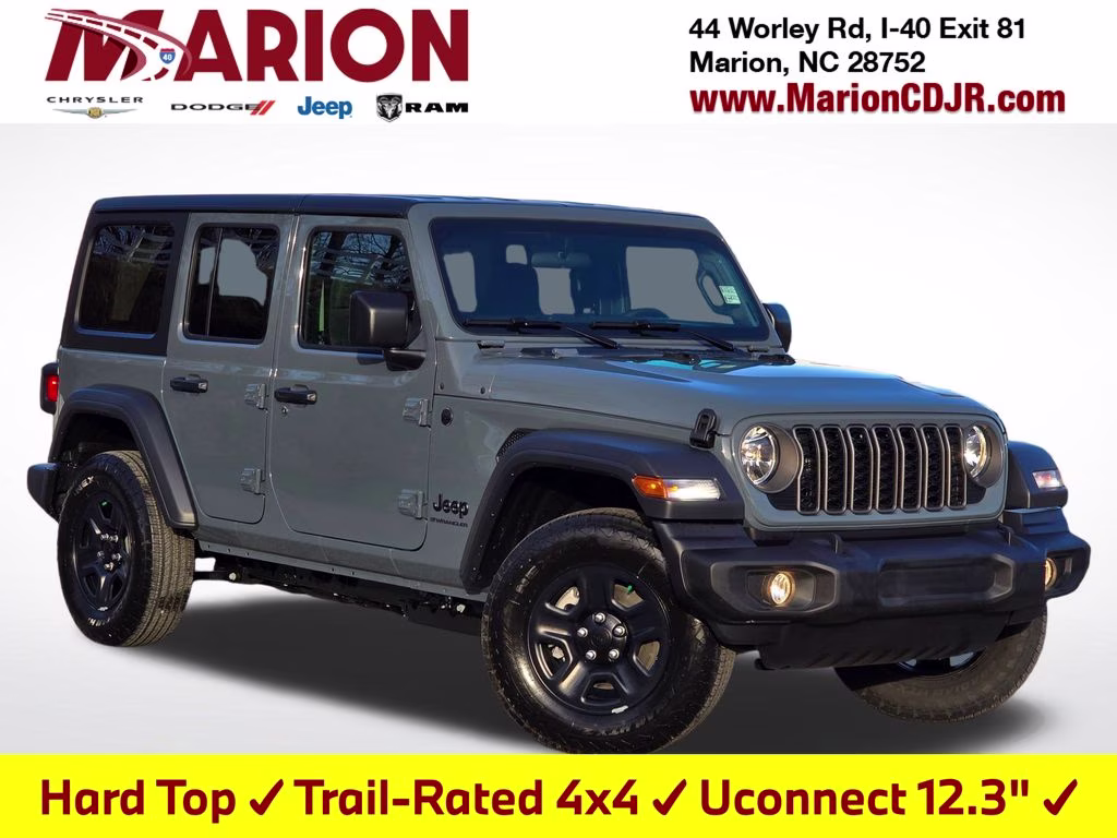 2026 Anvil Clear Coat Jeep Wrangler Sport 4X4 SUV