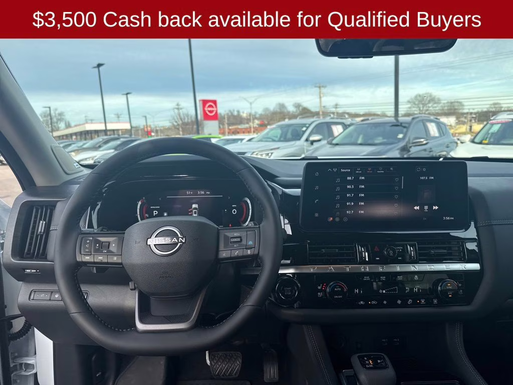 2026 Everest White Pearl Tricoat Nissan Pathfinder Platinum 4X4 SUV