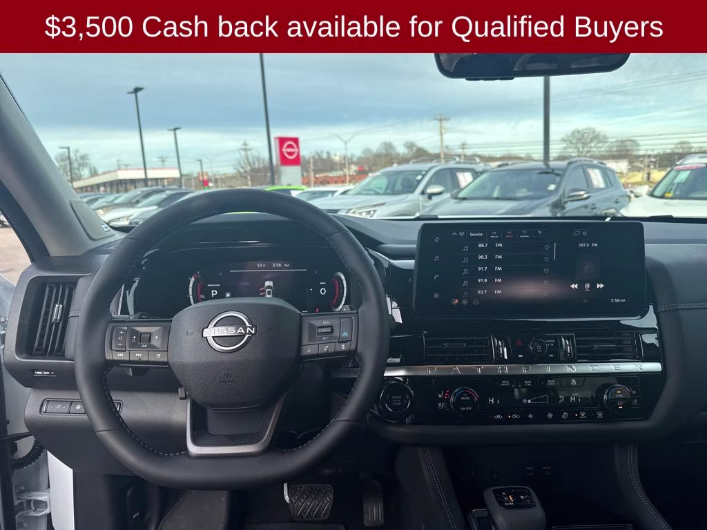 2026 Everest White Pearl Tricoat Nissan Pathfinder Platinum 4X4 SUV
