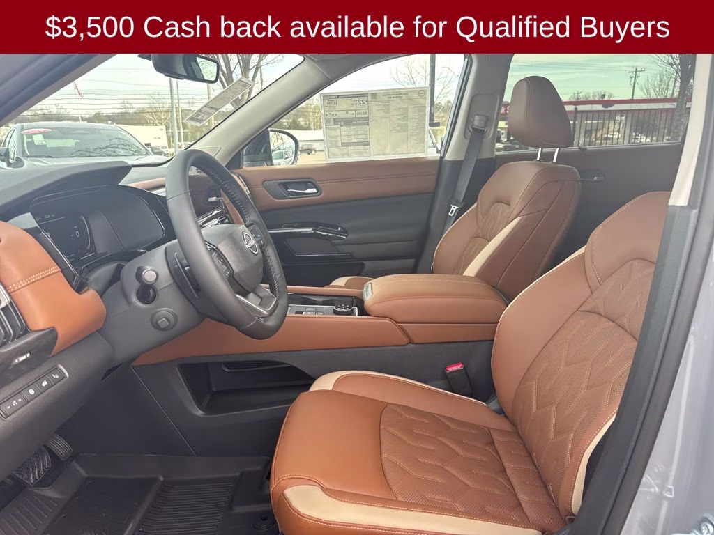 2026 Boulder Gray/Super Black Nissan Pathfinder Platinum 4X4 SUV