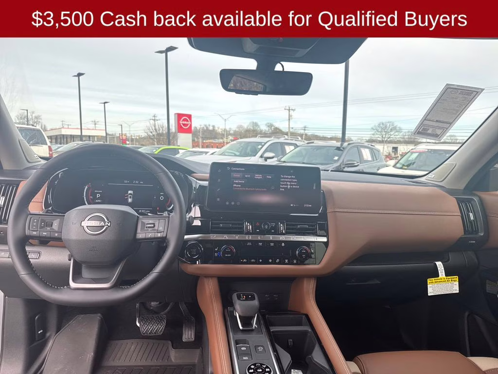 2026 Boulder Gray/Super Black Nissan Pathfinder Platinum 4X4 SUV