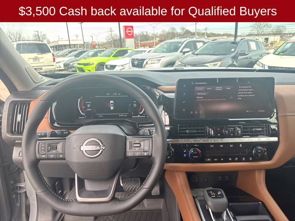 2026 Boulder Gray/Super Black Nissan Pathfinder Platinum 4X4 SUV