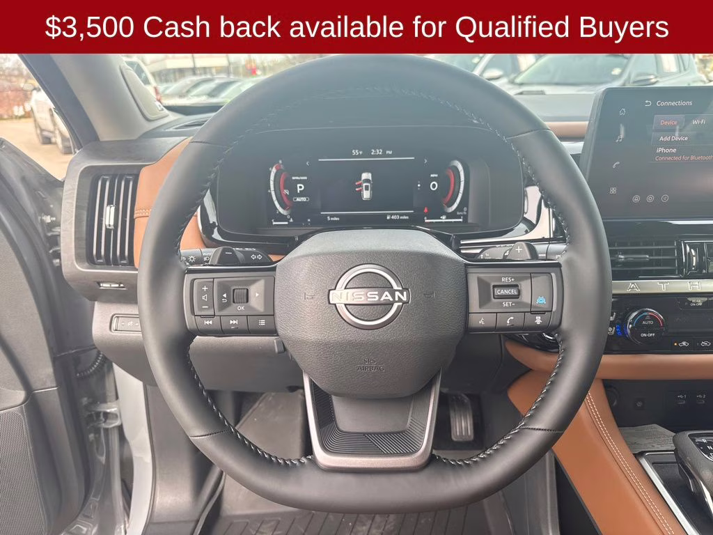 2026 Boulder Gray/Super Black Nissan Pathfinder Platinum 4X4 SUV