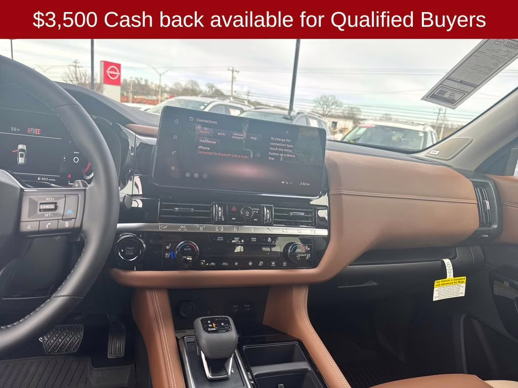 2026 Boulder Gray/Super Black Nissan Pathfinder Platinum 4X4 SUV