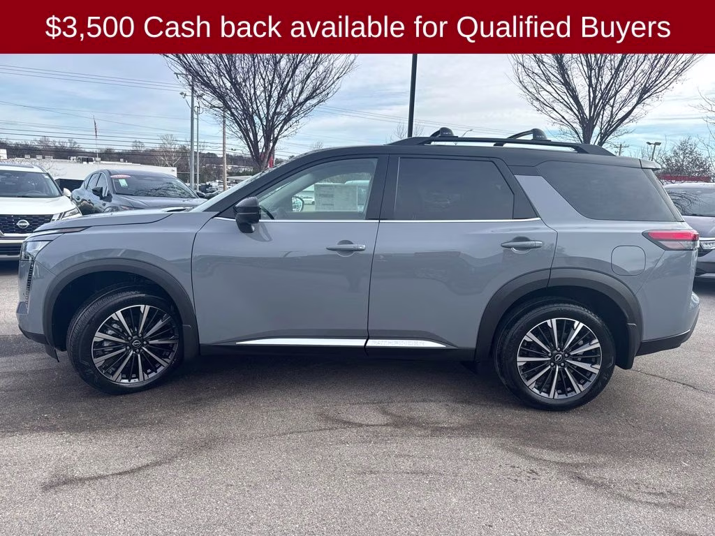 2026 Boulder Gray/Super Black Nissan Pathfinder Platinum 4X4 SUV