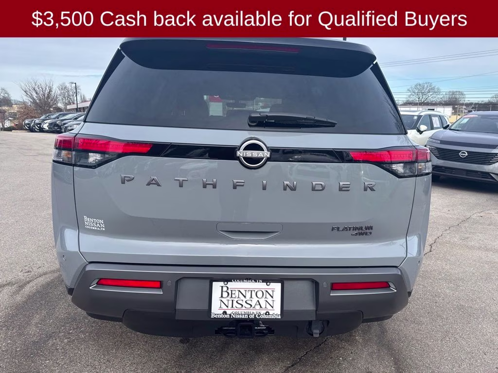2026 Boulder Gray/Super Black Nissan Pathfinder Platinum 4X4 SUV