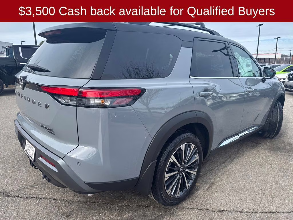 2026 Boulder Gray/Super Black Nissan Pathfinder Platinum 4X4 SUV