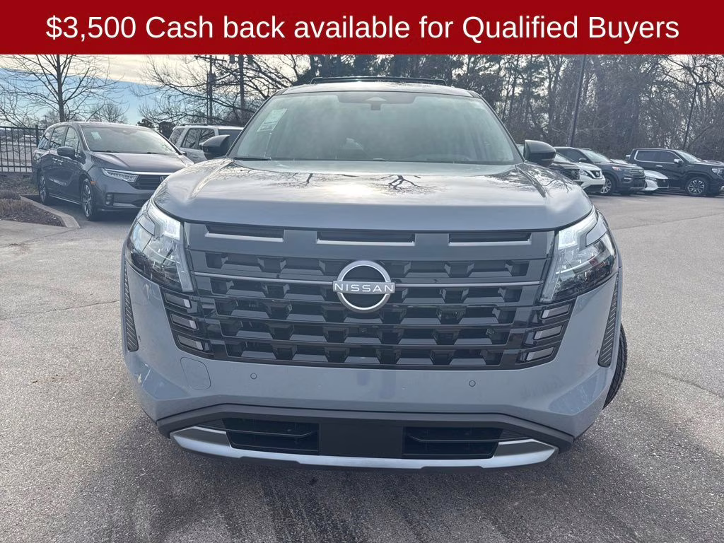 2026 Boulder Gray/Super Black Nissan Pathfinder Platinum 4X4 SUV