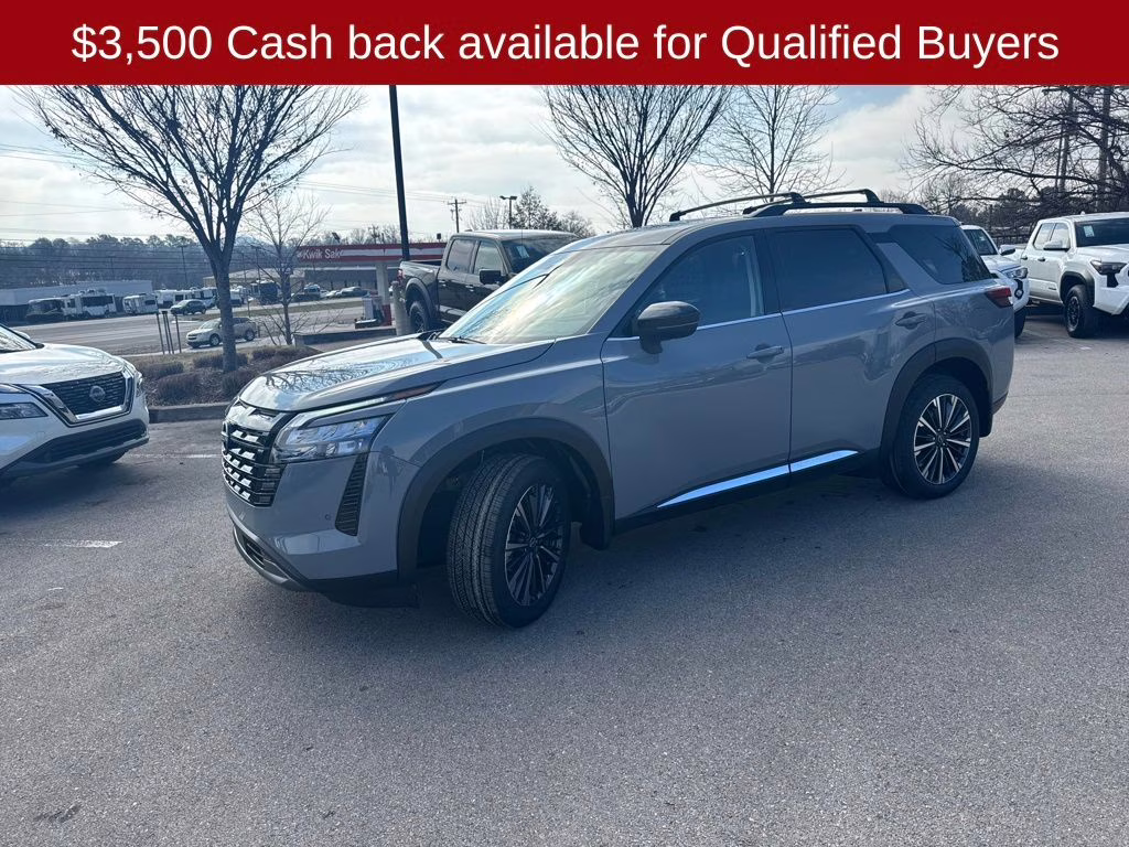 2026 Boulder Gray Pearl Nissan Pathfinder Platinum 4X4 SUV