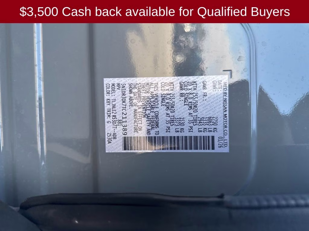 2026 Boulder Gray Pearl Nissan Pathfinder Platinum 4X4 SUV