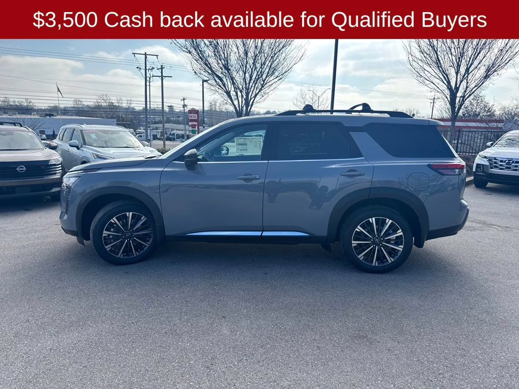 2026 Boulder Gray Pearl Nissan Pathfinder Platinum 4X4 SUV