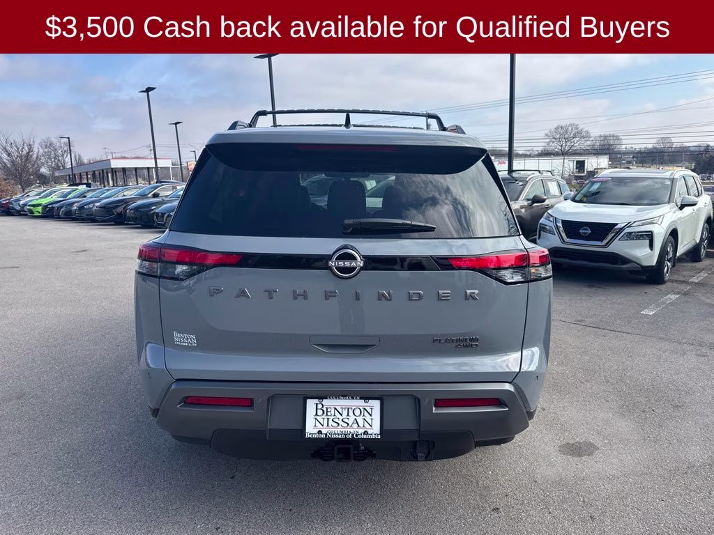 2026 Boulder Gray Pearl Nissan Pathfinder Platinum 4X4 SUV