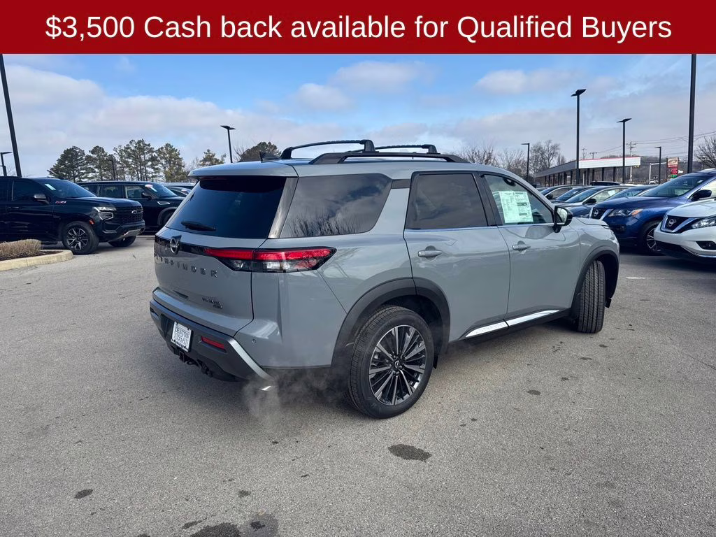2026 Boulder Gray Pearl Nissan Pathfinder Platinum 4X4 SUV