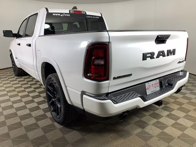 2026 Ivory White Tri-Coat Pearlcoat Ram 1500 Laramie Night Edition 4X4 Truck